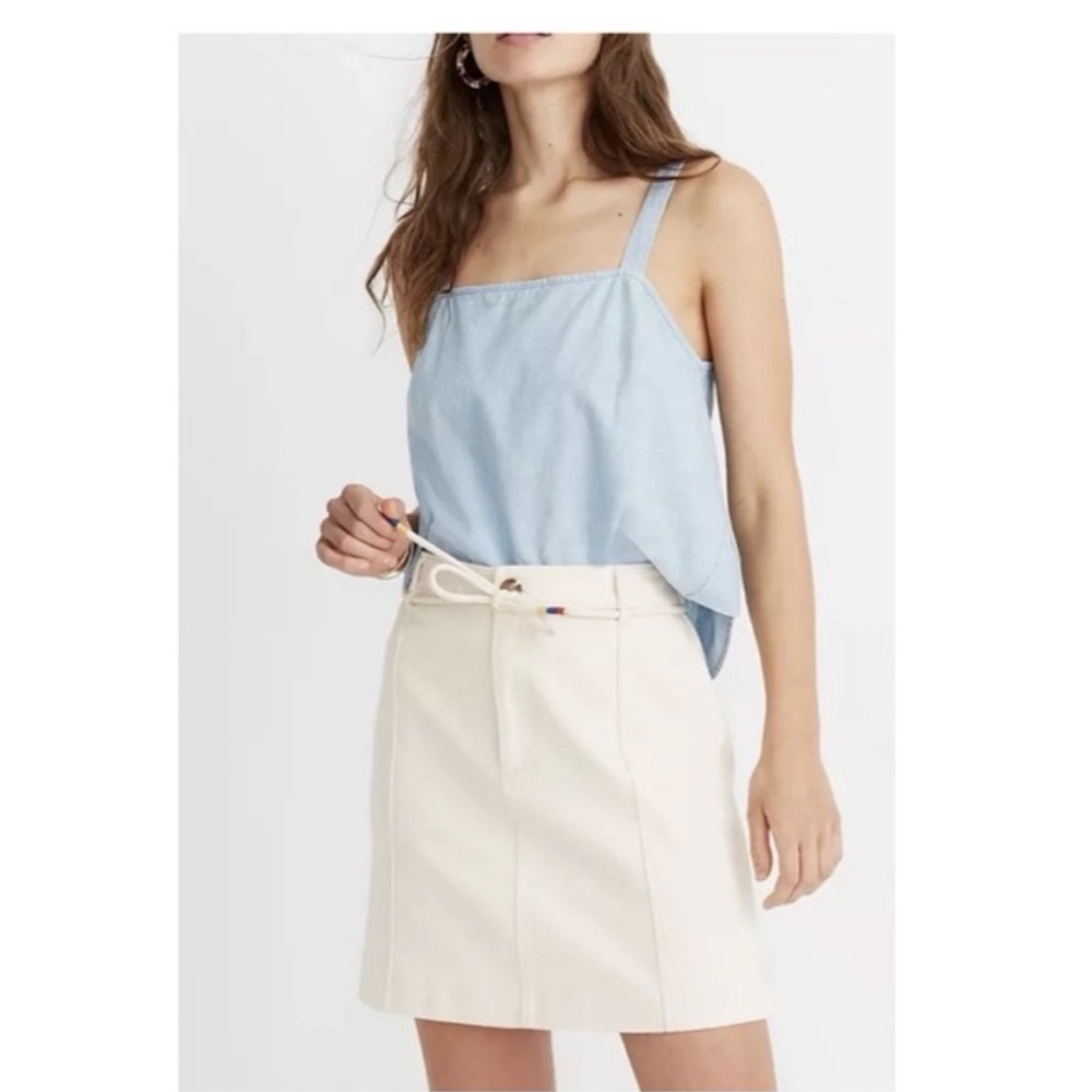 Madewell Capital A-line skirt